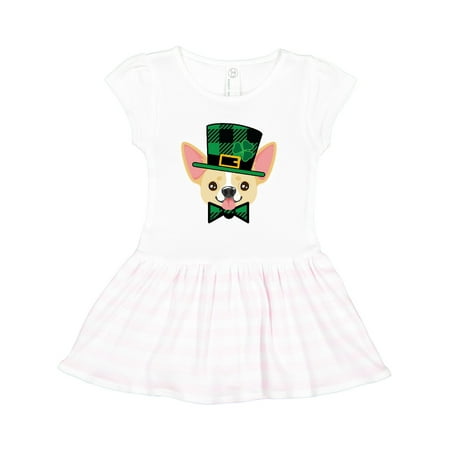 

Inktastic Chihuahua Funny Irish St Patricks Gift Toddler Girl Dress
