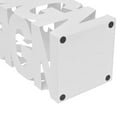 thumbnail image 3 of Porte-parapluie Carré Blanc Support de Rangement Bâton de Marche en Acier 48,5 cm, 3 of 4