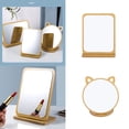 thumbnail image 2 of Table Mirror Wooden Smooth Rotatable Makeup Mirror Countertop Mirror for Bedroom, 2 of 10