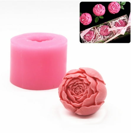 - 3D Rose Flower Silicone Candle Mold Soap Making Molds Mould DIY Craft Handmade Mold
