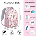 thumbnail image 3 of Highland Cow Lovers Backpack – Adorable Bull and Buffalo Print Pattern Schoolbag with Rustic Farm Design, 3 of 6