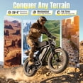thumbnail image 5 of TST Electric Bike for Adults, 48V/40AH Battery, 20"x4" Fat Tire, 750W Motor Off-Road E Biker, UL2849, 5 of 8