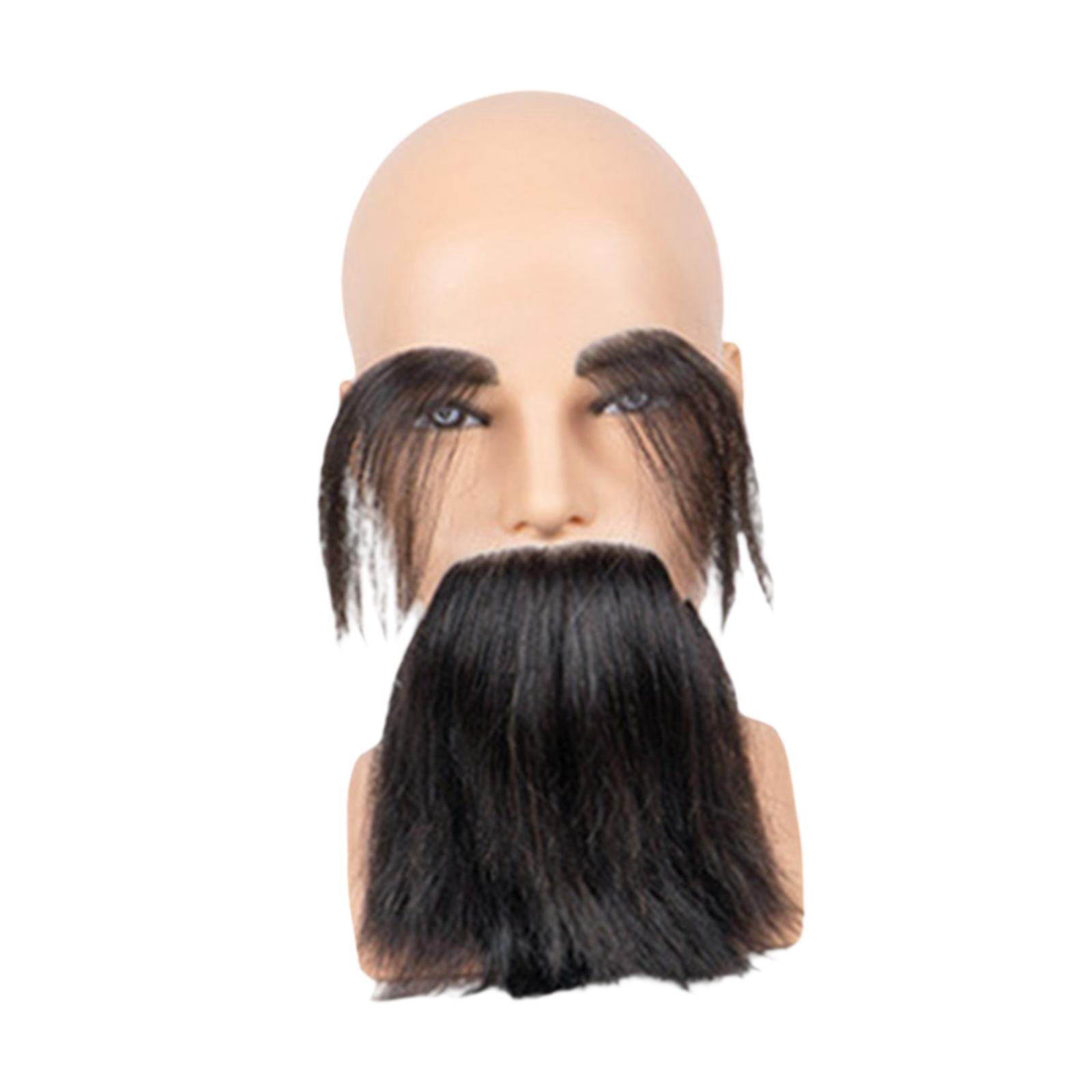 TOOYFUL Male Mannequin Mannequin Head with Beard Cosmetology Doll Training Model Manikin C