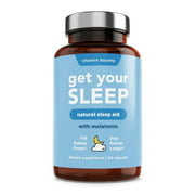 Natural Sleep Aid, Vitamin Bounty Get Your Sleep, with Melatonin, All Natural & Non Habit Forming