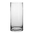 thumbnail image 1 of Jarrón de cristal transparente con decoración sencilla., 1 of 5
