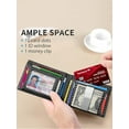 thumbnail image 6 of Men's wallet RFID anti-theft swipe multi-card portable ultra-thin carbon fiber card clip, 6 of 8