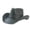 Black, variant on Vintage Western Cowboy Straw Hat for Men Women Curved Brim Summer Outdoor Sun Cap for Beach Vacation,One Size