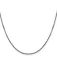 thumbnail image 2 of Auriga Fine Jewelry 14K White Gold 2.4mm Box Chain Necklace 24inch for Women, 2 of 6