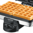 thumbnail image 2 of Beach Belgian Mini Waffle Maker with Shade Control, Makes 2 at Once, Create Personalized Free Non-Stick Plates, Compact Design, Stainless Steel, 2 of 5
