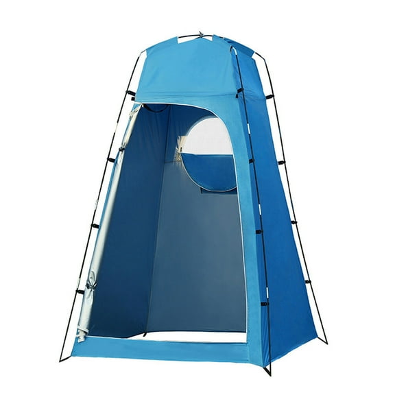 6.9FT Outdoor Shower Tent Changing Room Privacy Portable Camping Shelters Blue