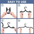 thumbnail image 3 of OFEFE 10 Pcs Portable Foldable Travel Hanger Organizer,Foldable for Suitcase,Plastic Travel Accessories Essentials Clothes Drying Rack Folding Hangers, 3 of 6