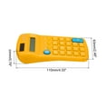 thumbnail image 2 of Calculadora de bolsillo pequeña Uxcell para oficina en casa, calculadora de mano con pantalla de 8 dígitos, color amarillo, 2 of 7