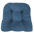 thumbnail image 3 of Jordan Manufacturing 3-Piece McHusk Capri Blue Solid Tufted Outdoor Cushion with 1 Wicker Bench Cushion and 2 Wicker Seat Cushions, 3 of 13
