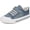 Blue, variant on Girls Kids Sneakers Canvas Shoes Toddler Flower Pink Child Sparkle Low Top Lace Up Rubber Sole Lightweight Walking Size 13