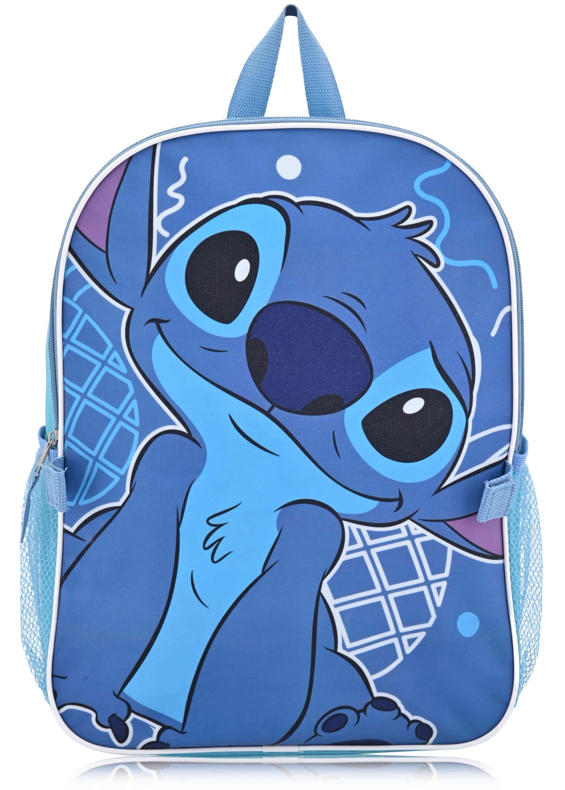 Fast Forward Disney Stitch 16" Backpacks With Lunch Bag - Licensed Characters Kids Schoolbag