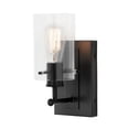 thumbnail image 3 of Hampton Bay Regan 4.5 in. 1-Light Espresso Bronze Bathroom Vanity Light with Clear Glass Shade, 3 of 6