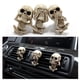 thumbnail image 3 of 12 Paquete de Coches de Salida de Aire Clip Situante Skeleton Statue Ambientador para Bonsai Pot BLESIY Estatuilla de cabeza de calavera, 3 of 8