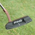 thumbnail image 2 of Vintage Bronze Golf Putter - Classic Blade Design with Leather Grip, Rust-Proof Finish for Course/Training GRFQ708-32 inches, 2 of 5