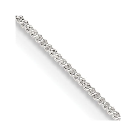 TheJewelryHut Designer Sterling Silver 1mm Curb Chain