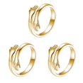 thumbnail image 1 of Guardurnaity Anillo Metal Anillo Abierto Ajustable Mujer Mano Anillo Aleación Oro Plata Mano Joyería para Fiesta Regalo, Oro Type1 NO1 Guardurnaity CBP153362, 1 of 6