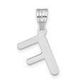 thumbnail image 3 of Diamond2Deal 14K Pendentif Initiale Lettre F en Or Blanc pour Femmes, 3 of 6