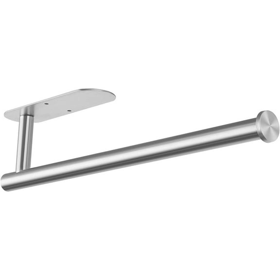 LQQBOX Paper Towel Holder Under Cabinet for Kitchen, Adhesive Paper Towel Holder Wall Mount, Stainless Steel 13 inch(1,Silver)