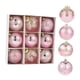 thumbnail image 4 of 9 adornos navideños de bolas brillantes, decoración colgante navideña surtida de 7,6 cm (3 pulgadas), irrompibles para jardín, , conciertos de Rosa, 4 of 8