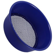 PAMINGONO 1Pcs Garden Sifter Round Sifting Pan Blue Iron For Filtering Sand And Soil 8.25X8.25X2.75in