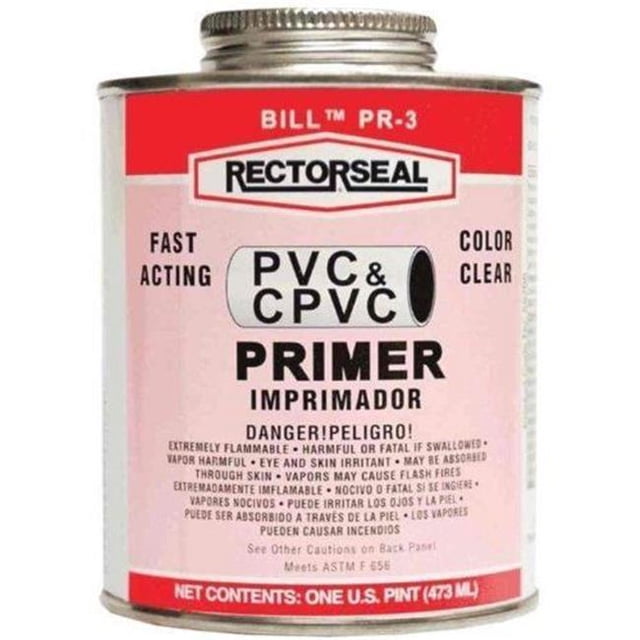 Rectorseal 622-55705 Pr-3 Primer PVC Transparent 1 Pinte avec Dauler