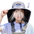 thumbnail image 3 of Xfvqtps Kids Sun Hat with Neck Flap Cooling Fan Hat Solar Power USB Charging Adjustable Strap Large Brim Beach Hats with Fans Summer Hat, 3 of 5