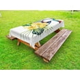 thumbnail image 1 of Tropical Animals Outdoor Tablecloth, Toucan Bird with Exotic Hibiscus and Orchids Flower and Palm Plants Leaf, Decorative Washable Fabric Picnic Tablecloth, 58 X 120 Inches, Multicolor, by Ambesonne, 1 of 2