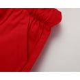 thumbnail image 4 of HILEELANG Baby Boys' Shorts 2-Pack Chino Short Summer Cotton Casual Pants with Pockets White Red 2t, 4 of 5