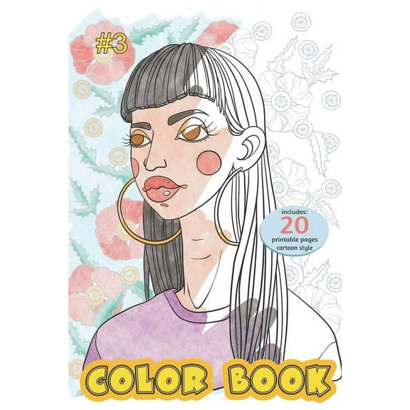 Coloring Book - Cartoon and Realistic Portraits.: Color Book - portrait -cartoon style- 20 pages (Paperback)