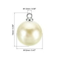 thumbnail image 2 of Unique Bargains Pendentifs Perles Fausses 12mm, Lot de 150 Perles Rondes Imitation Perles, Argent Beige, 2 of 6