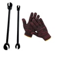 thumbnail image 2 of Kit de llave de ajuste de espacio de bisagra de puerta, 2 piezas, ergonómico, profesional, con dos barriles, herramienta de reparación resistente Negro, 2 of 9