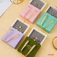 thumbnail image 5 of Paper Drawer Jewelry Box With Handle Portable Gift Boxes For Ring Earrings Necklace Jewelry Packaging Case Organizer Container F 10X10X3.5cm, 5 of 6