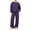 Purple, variant on Women's Cute Sweat Sets Round Neck Sweatshirt and Pants Set, 2 Piece Sweat Suit with Pockets, Lounge Set for Fall Winter Black L