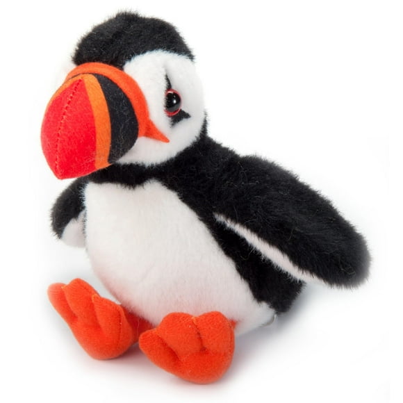 The Petting Zoo Puffin Stuffed Animal Plushie, Gifts for Kids, Wild Onez Babiez Sealife Animals, Puffin Plush Toy 6 Inches