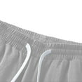 thumbnail image 6 of Oalirro Men's Comfortable Solid Color Polyester Drawstring Elastic Waistband Straight Leg Casual Sports Pants for Fitness Outdoor All Seasons, 6 of 9