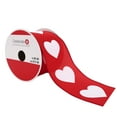 thumbnail image 2 of Valentine's Day 2.5" x 25ft. Taffeta Wired Heart Ribbon by Celebrate It® Valentine's Day, 2 of 3