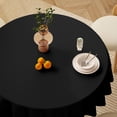thumbnail image 3 of 90 Inch Round Tablecloths Black, 6 Pack - Circle Fabric Cloth Table Cloths for Wedding Party Reception Banquet Birthday, Washable Polyester Table Cover (Fit 30-72 Inch Tables), 3 of 8