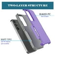 thumbnail image 3 of For Samsung Galaxy S24 FE Case, Njjex Shockproof Heavy Duty Rugged Dual Layer Cover with Military Grade Protection, Non-Slip Textured Bumper - Purple, 3 of 6