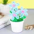 thumbnail image 1 of MERRYHAPY 4Pcs Flower Craft Kit For Kids Multi-colored Hairy Pile DIY Accessories Proposal, 1 of 8