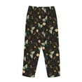 thumbnail image 5 of Goofa Moth And Flowers Printed Soft Pajama Pants for Women, Wide Leg Comfy Casual Lounge Yoga Pants-Small, 5 of 9