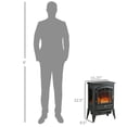 thumbnail image 6 of Spaco Electric Fireplace Stove with 3-Sided Realistic Flame, 22 inch Freestanding Fireplace Heater with Overheating Protection, Portable Fireplace Stove for Indoor, Black, 6 of 7