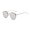 Silver, variant on Womens Aviator Sunglasses Gradient Lens Ocean Tinted Alloy Frame Polycarbonate Metal Summer Glasses for Round, Long, Square, and Oval Faces