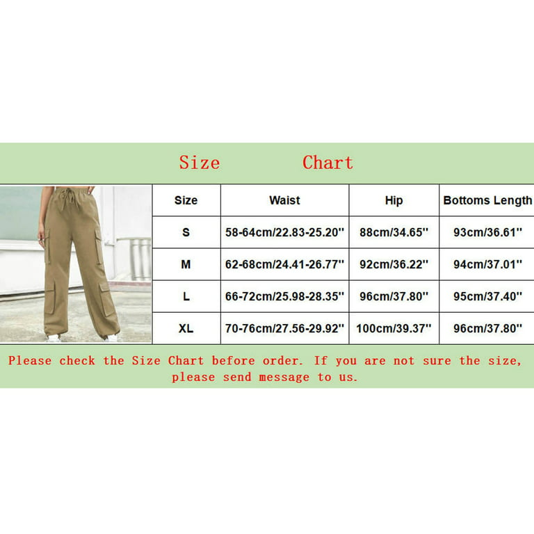 adviicd Business Casual Pants For Women High Waisted Women Panties High  Waist Stretch Cargo Pants Women Baggy Multiple Pockets Relaxed Fit Straight  Wide Leg Pants Black S 