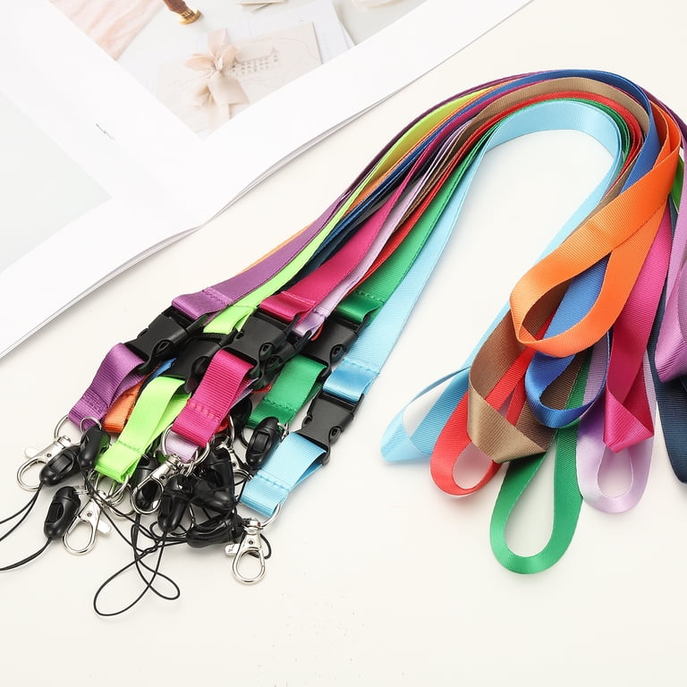 Uxcell 3 Pack Dark Green Lanyards for Keys, Breakaway Lanyard for