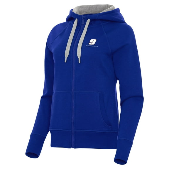 Women's Antigua Royal Chase Elliott Victory Full-Zip Hoodie