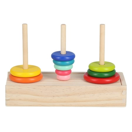 10 Rings Tower Of Hanoi, Glossy Educational Tower Of Hanoi For Kids L 